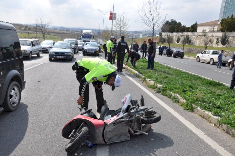 Nizip'te trafik kazası 1 yaralı