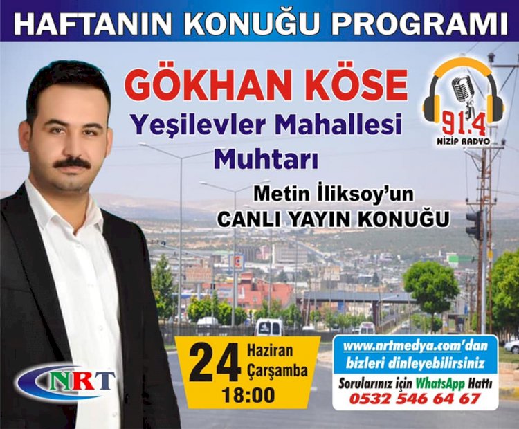 Haftanın Konuğu Proğramı bu hafta Gökhan Köse'yi Ağırlıyor