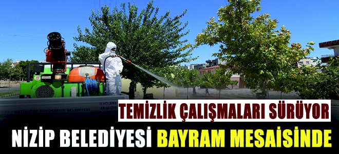 Belediye ekipleri bayram mesaisinde
