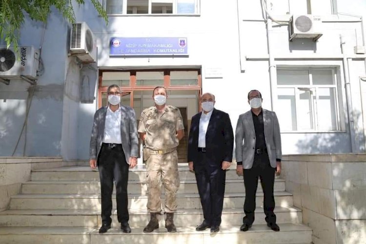 Başkan Sarı'dan İlçe Jandarma Komutanlığına ziyaret