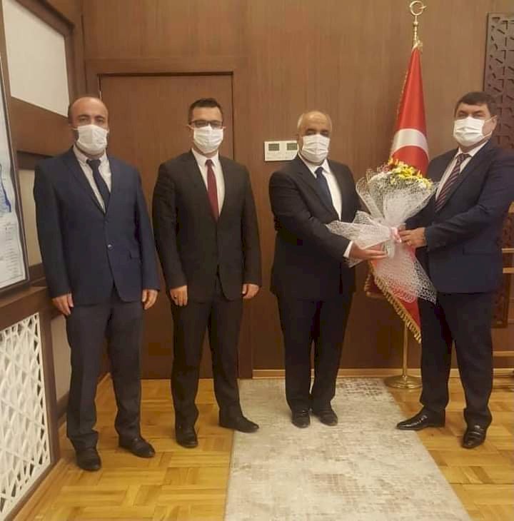 Müftü Çiftçi, Kaymakam Şahin'i Ziyaret Etti