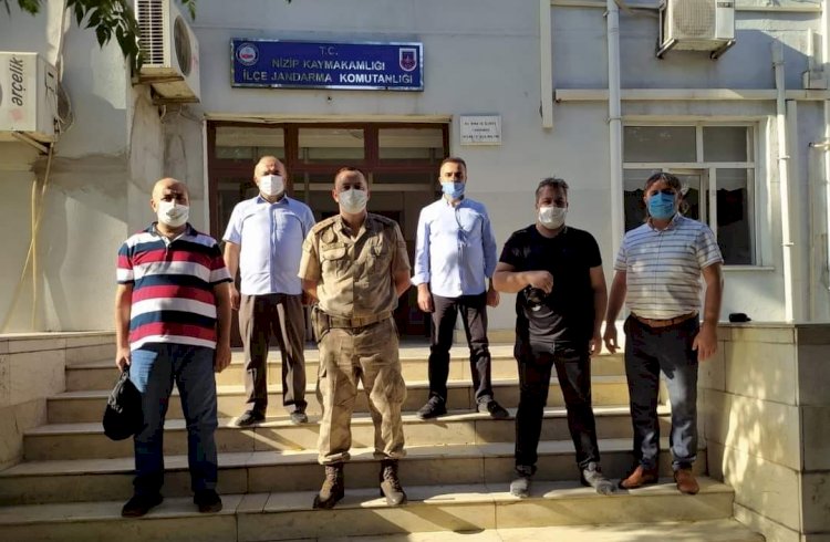 Nizip Gazeteciler Derneği'nden İlçe Jandarma Komutanlığına ziyaret