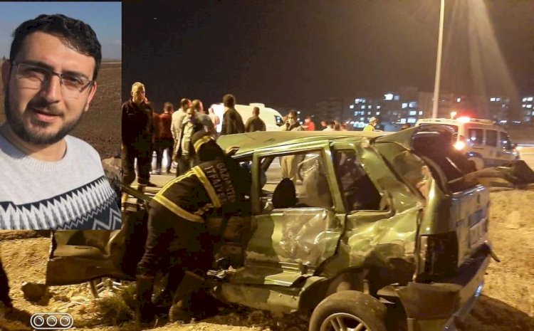 Nizip’te otomobil traktöre çarptı: 1 yaralı