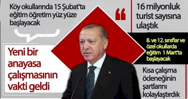 Köy Okullarında yüz yüze eğitim 15 Şubat'ta 8.ve 12. sınıflar 1 Mart'ta açılacak