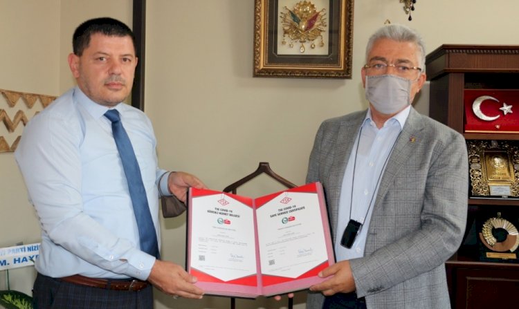 NTO TSE Belgelerini Teslim Aldı