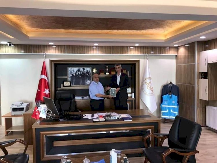 Emniyet Müdürü Yaman'dan İlçe Müftü Çiftçi'ye veda ziyareti