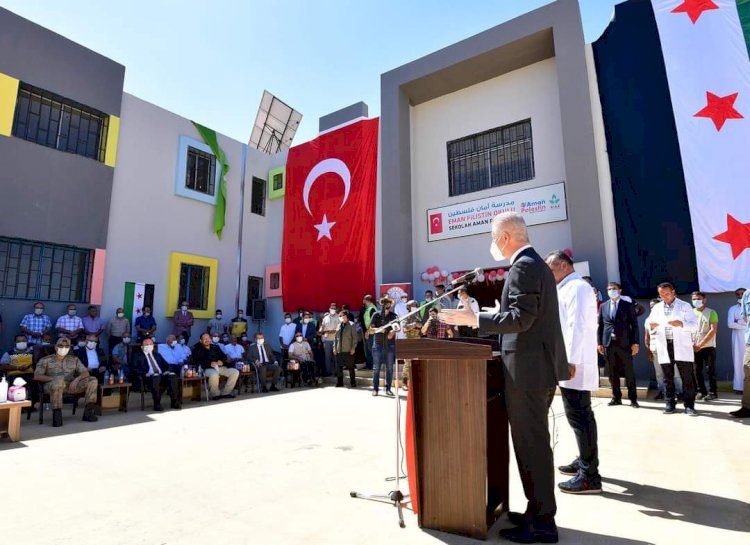 Cerablus Eman Filistin okulu açıldı