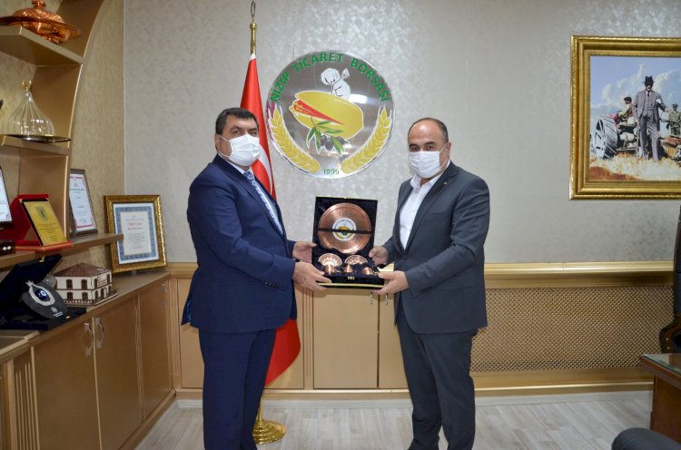 NİZİP KAYMAKAMI KEMAL ŞAHİNDEN BORSAMIZA VEDA ZİYARETİ