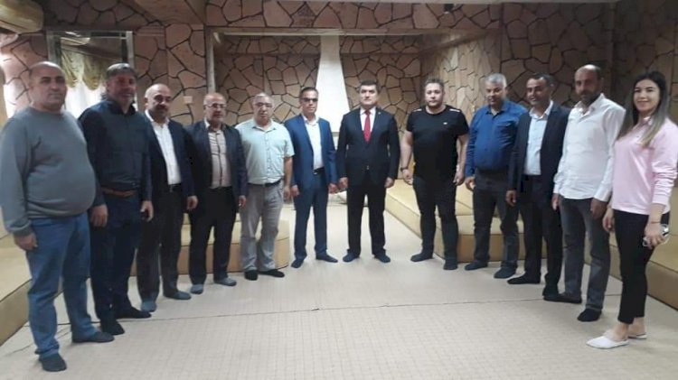 Kaymakam Şahin'den Gazeteciler Derneğine veda ziyareti