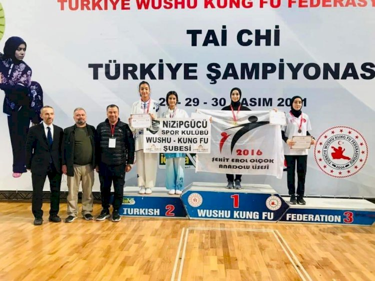 Wushu Tai Chi Türkiye Şampiyonası'nda Nizip'e 13 madalya