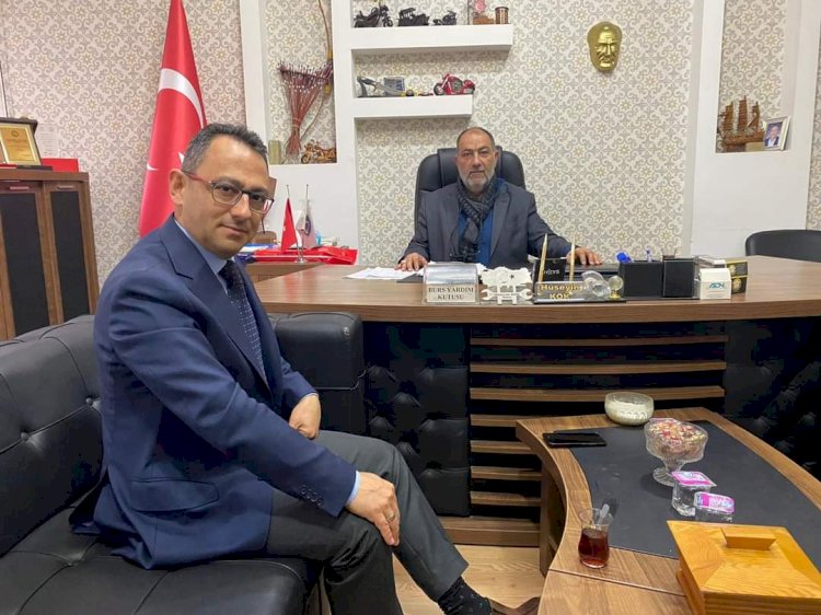 Kaymakam Çağlar'dan Oda Başkanı Kök'e Ziyaret