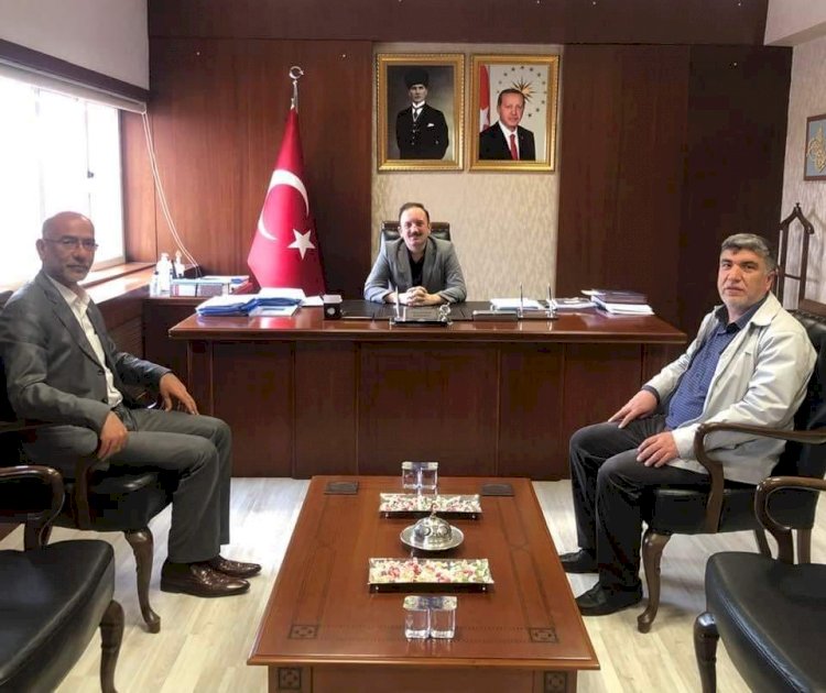 Nizip Bakkallar ve Sebzeciler Odası Başkanı Canpolat'tan Kaymakam Bayram'a ziyaret