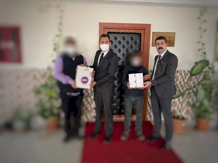 Hükümlüler gıda yardımı yaptı
