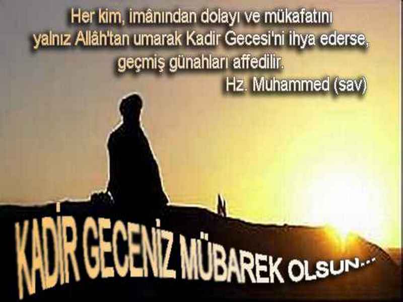 KADİR GECENİZ MÜBAREK OLSUN