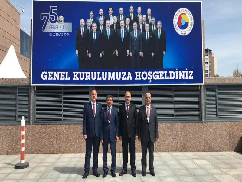 NİZİP TİCARET BORSASI TOBB 75. GENEL KURULUNA KATILDI