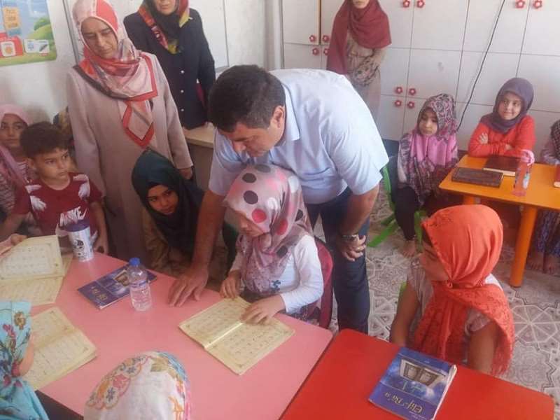 Kaymakam Kemal Şahin Kuran Kursu öğrencilerine ziyaret