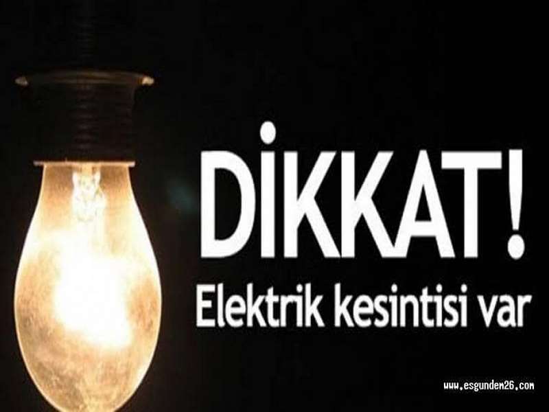 NiZİPTE ELEKTİRİK KESİNTİSİ