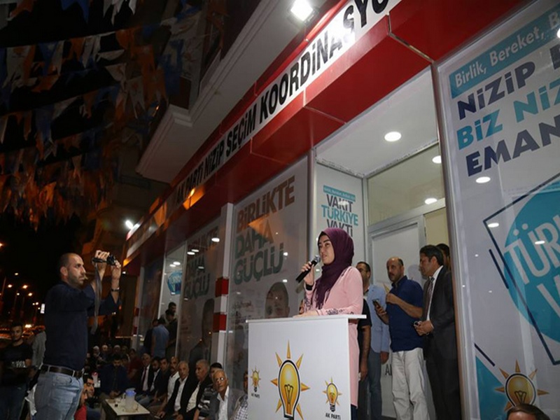 AK PARTİ MİLLETVEKİLİ ADAYI HATİCE MERVE TATAR NİZİP E GELDİ
