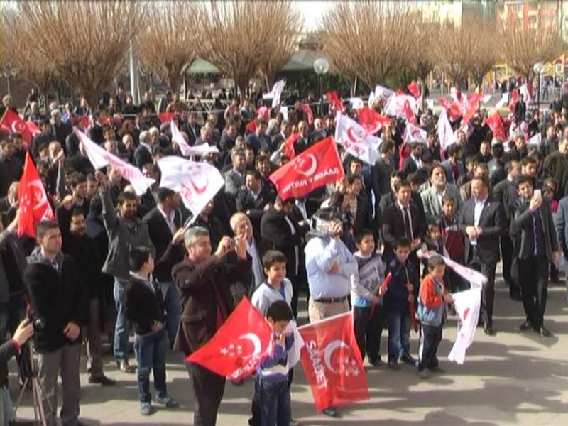 SAADET PARTİSİ SEÇİM BÜROSUNU AÇTI