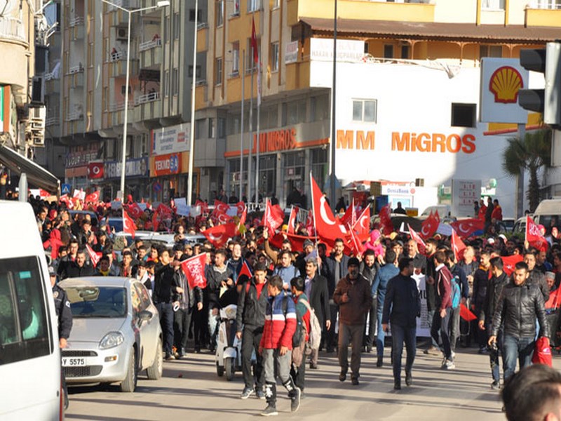 NİZİP TE ABD NİN KUDÜS KARARINA TEPKİ GÖSTERİLDİ