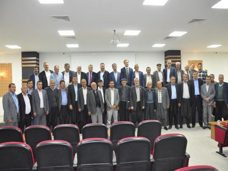 KARADAĞ DERE VE DAĞ KÖY MUHTARLARI İLE BİRAYA GELDİ