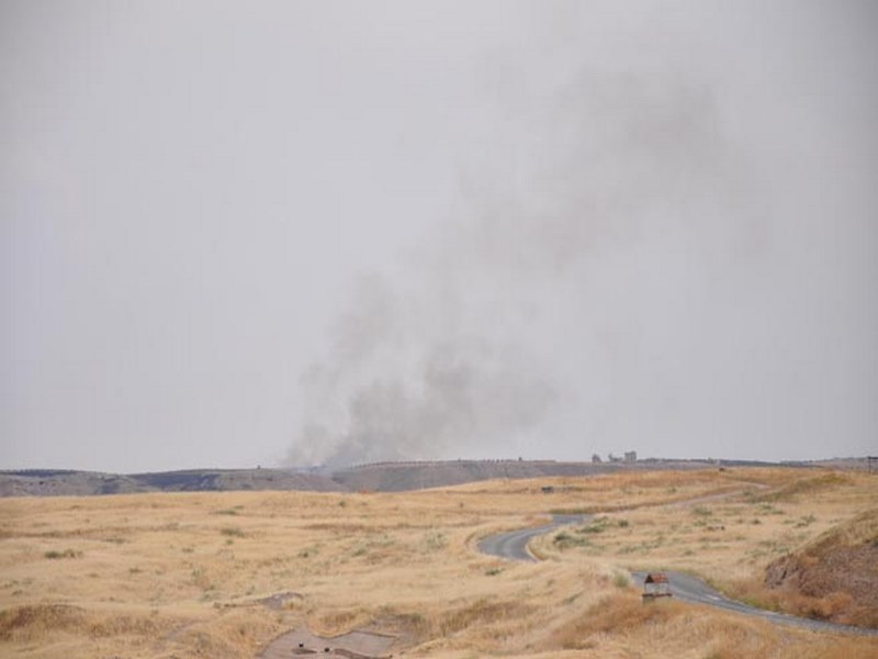 CARABLUSTA IŞİD İLE PYD ARASINDA KARŞILIKLI HAVAN ATIŞLARI