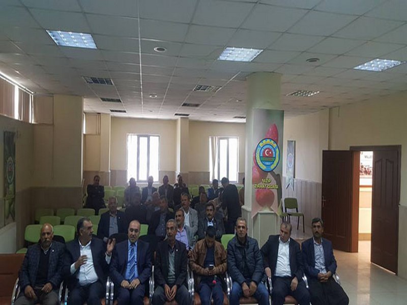 ZİRAAT ODASINDA BİLGİLENDİRME TOPLANTISI
