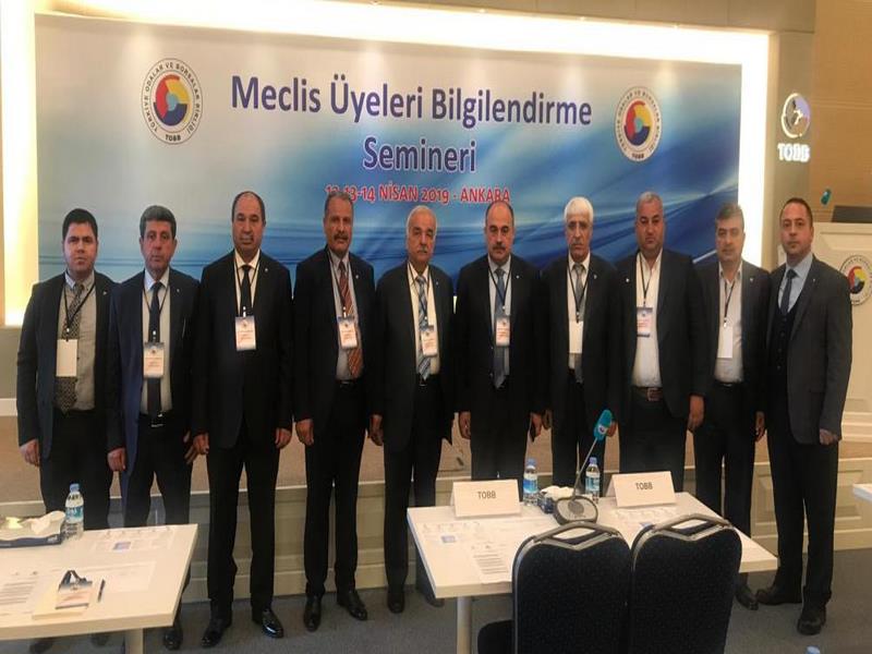 MECLİS ÜYELERİ BİLGİLENDİRME SEMİNERİ TOBB DA GERÇEKLEŞTİ