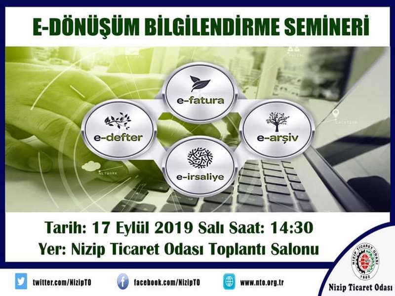 NTO da E Dönüşüm Semineri Düzenlenecek