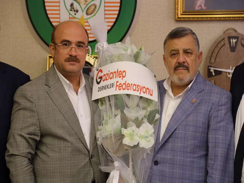 Gaziantep Dernekleri Federasyonundan Belediye Başkanına ziyaret