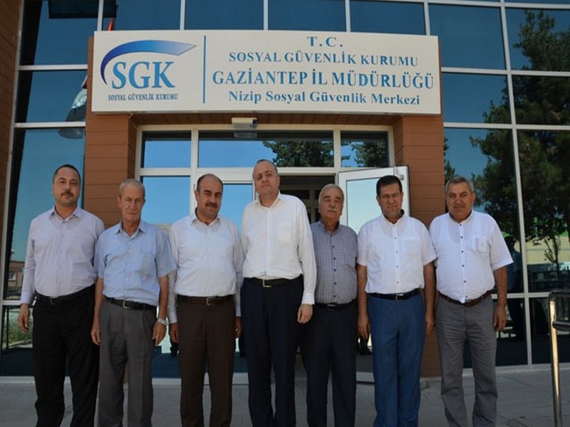 NİZİP SGK ŞUBE MÜDÜRÜ SİNAN BAYRAM A ZİYARET