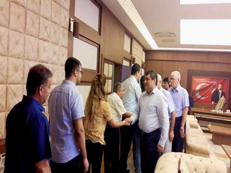 Nizip Kaymakamı Şahin personelle bayramlaştı