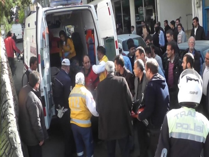 MOTOSİKLET KAZASI: 1 YARALI