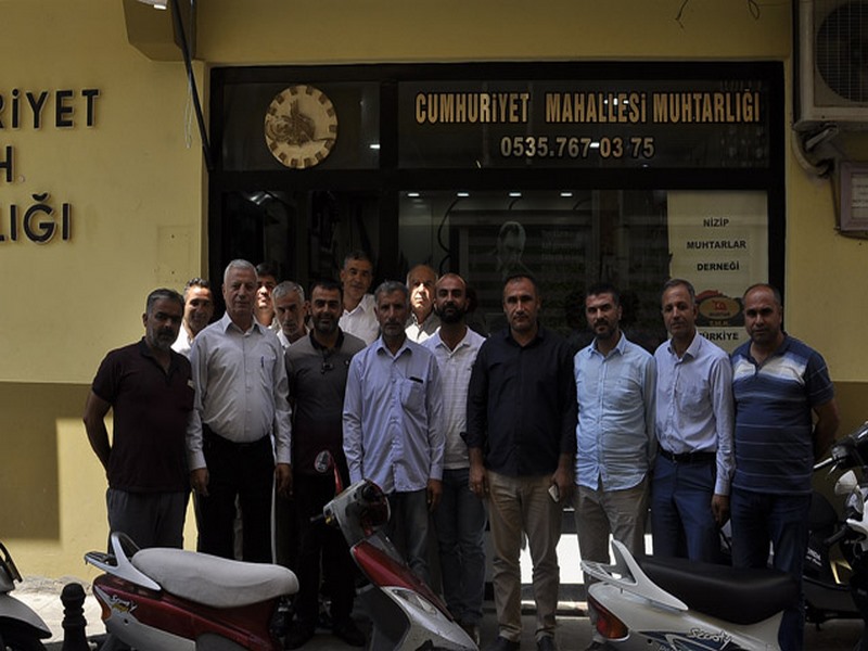 Nizip te mahalle muhtarına saldırıya tepki