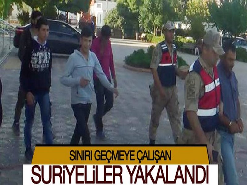 Karkamış ilçesinde Türkiye ye Kaçak Girmeye Çalışan Suriyeliler Yakalandı