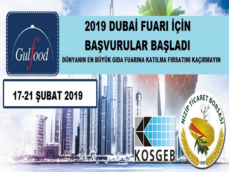 2019 DUBAİ FUARI BAŞVURULARI BAŞLADI