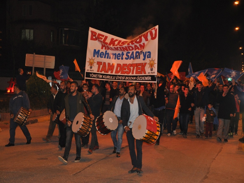 BELKIS KÖYÜ SAKİNLERİNDEN AK PARTİ YE TAM DESTEK