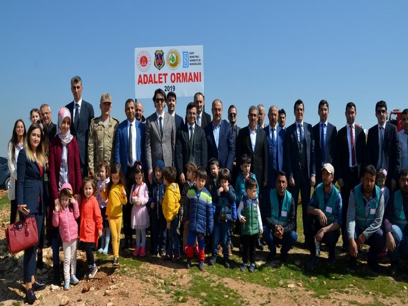 NİZİP ADALET ORMANI İÇİN İLK FİDANLAR DİKİLDİ