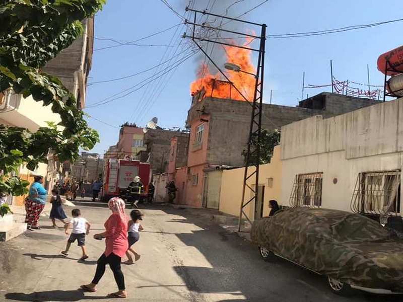 Nizipte Yangın Korkuttu