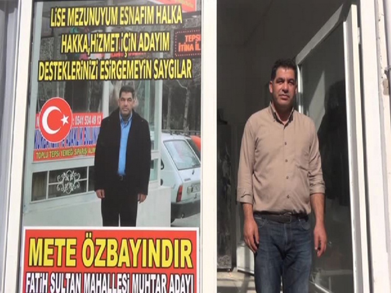 FATİH SULTAN MAHALLESİ MUHTAR ADAYI METE ÖZBAYINDIR DESTEK BEKLİYOR