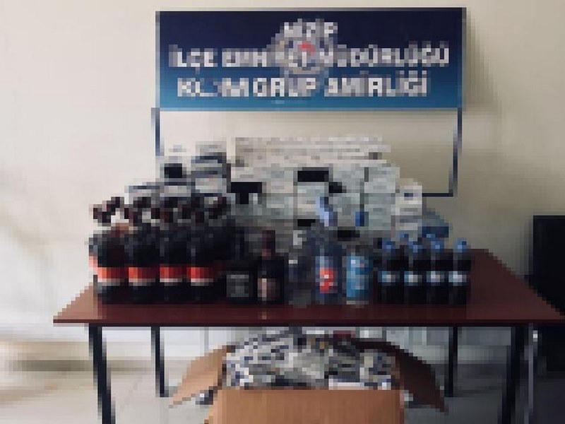 NİZİP TE KAÇAK İÇKİ OPERASYONU