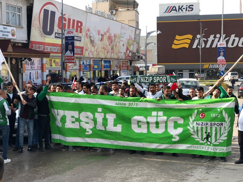 YEŞİL GÜÇ TEN  NİZİP SPOR A DESTEK YÜRÜYÜŞÜ 