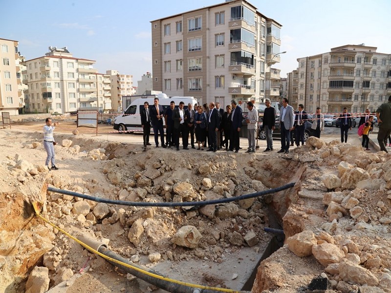 Başkan Şahin ve Sarı hizmetleri inceledi