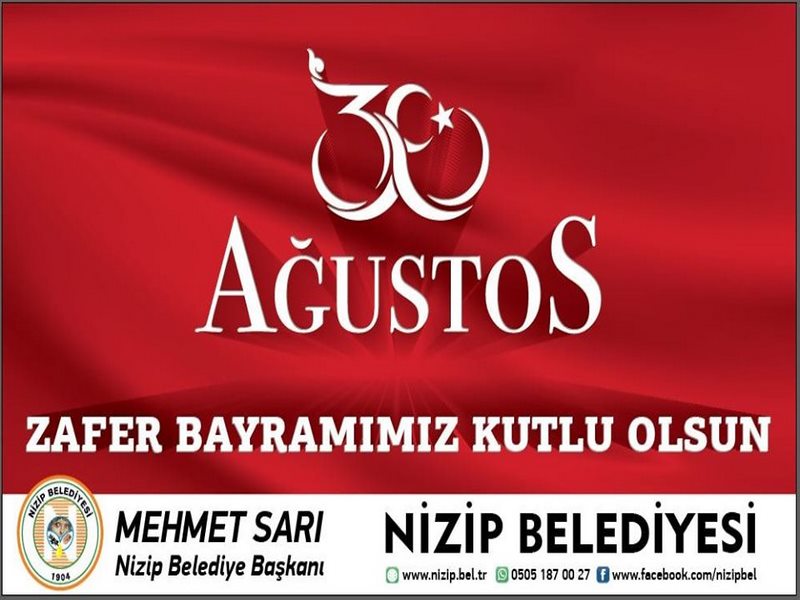 Belediye Başkanı Sarı dan 30 Ağustos Mesajı